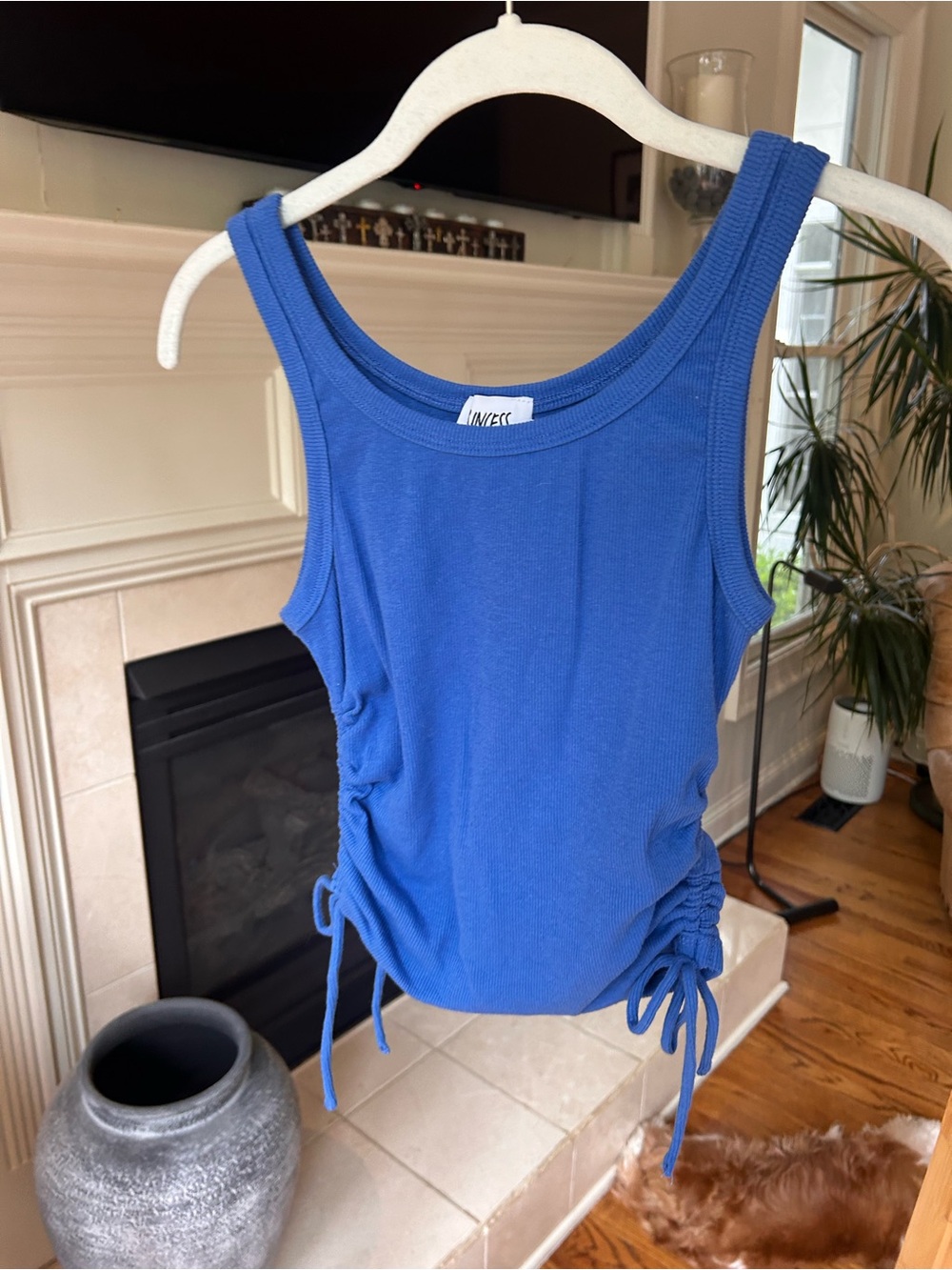 *can’t ship until 05/16* Princess Polly Royal Blue Ribbed Tank
